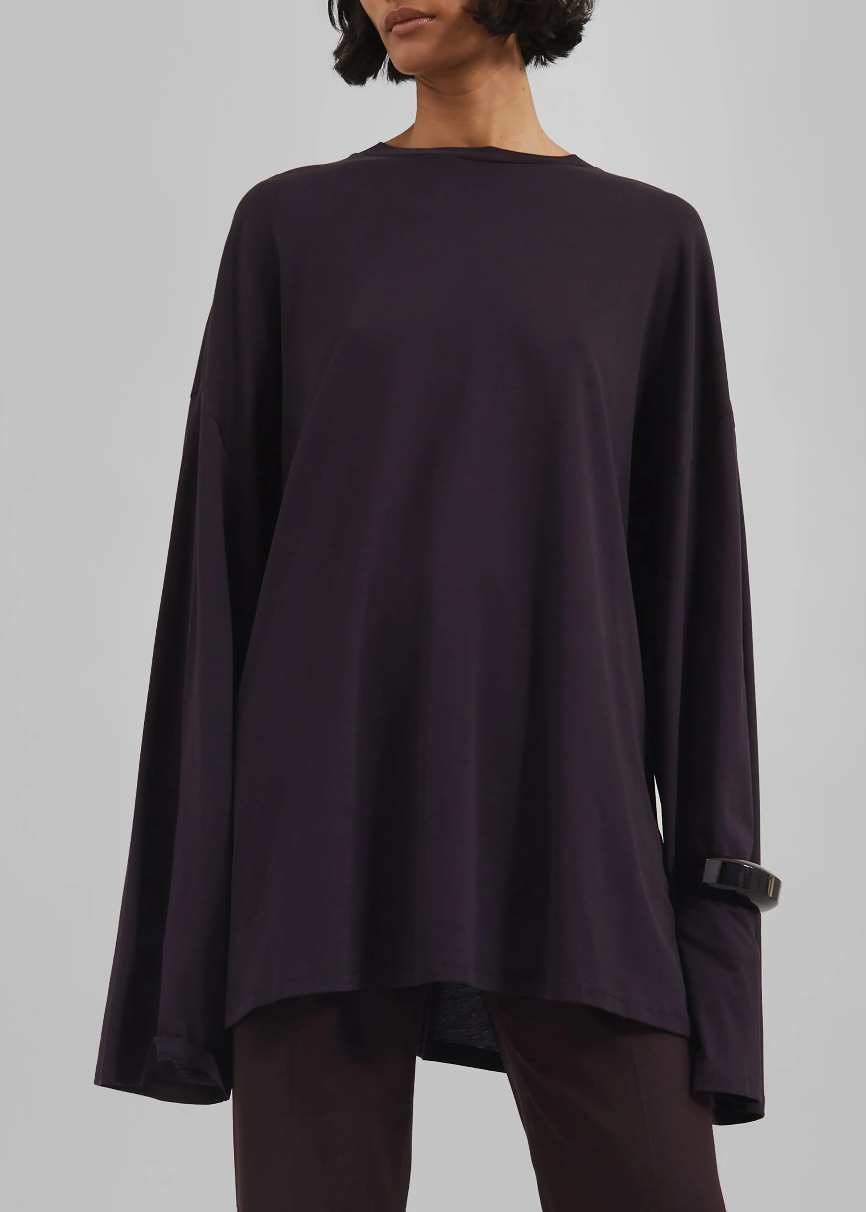 Rio Oversized Sleeve Tee - Dark Plum sold by Frankie Shop product image thumbnail 3