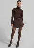 Merida Faux Suede Shorts - Brown sold by Frankie Shop