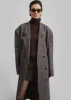 Low Classic Melange Wool Oversized Coat - Grey sold by Frankie Shop