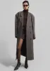 Low Classic Melange Wool Oversized Coat - Grey sold by Frankie Shop