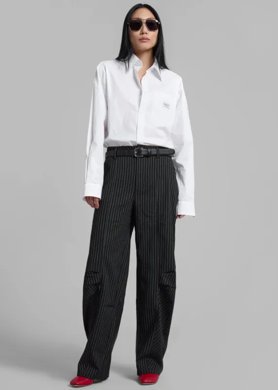 Rotate Cargo Pants - Black Pinstripe sold by Frankie Shop