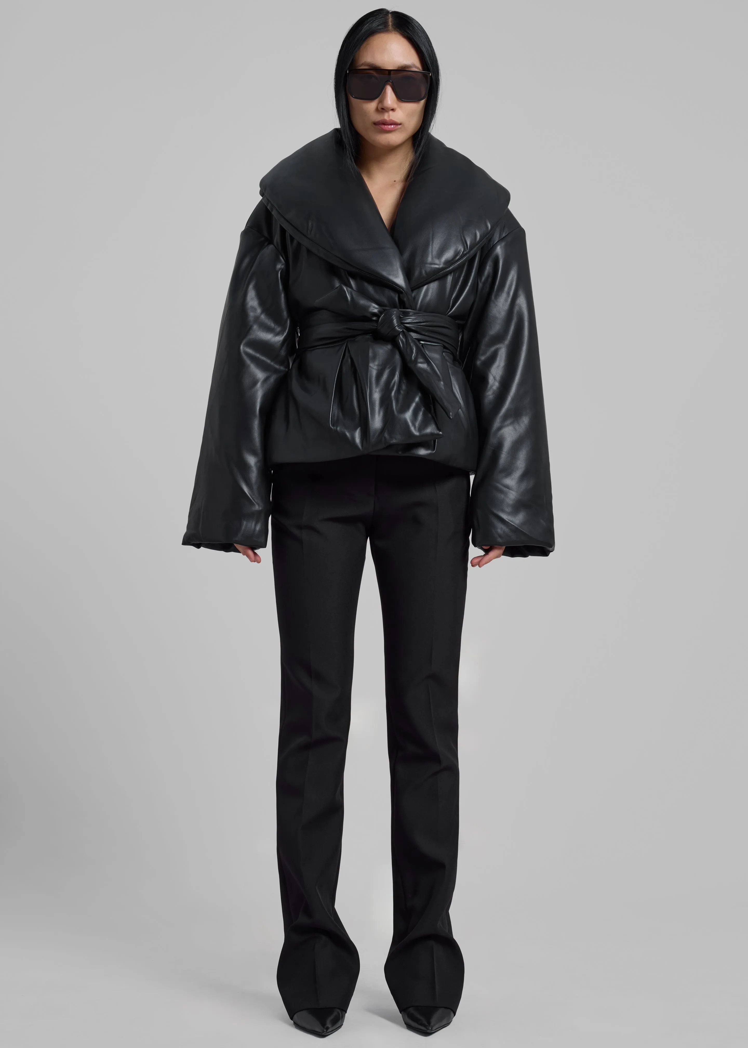 Rotate Belted Puffer Jacket - Black sold by Frankie Shop product image thumbnail 5