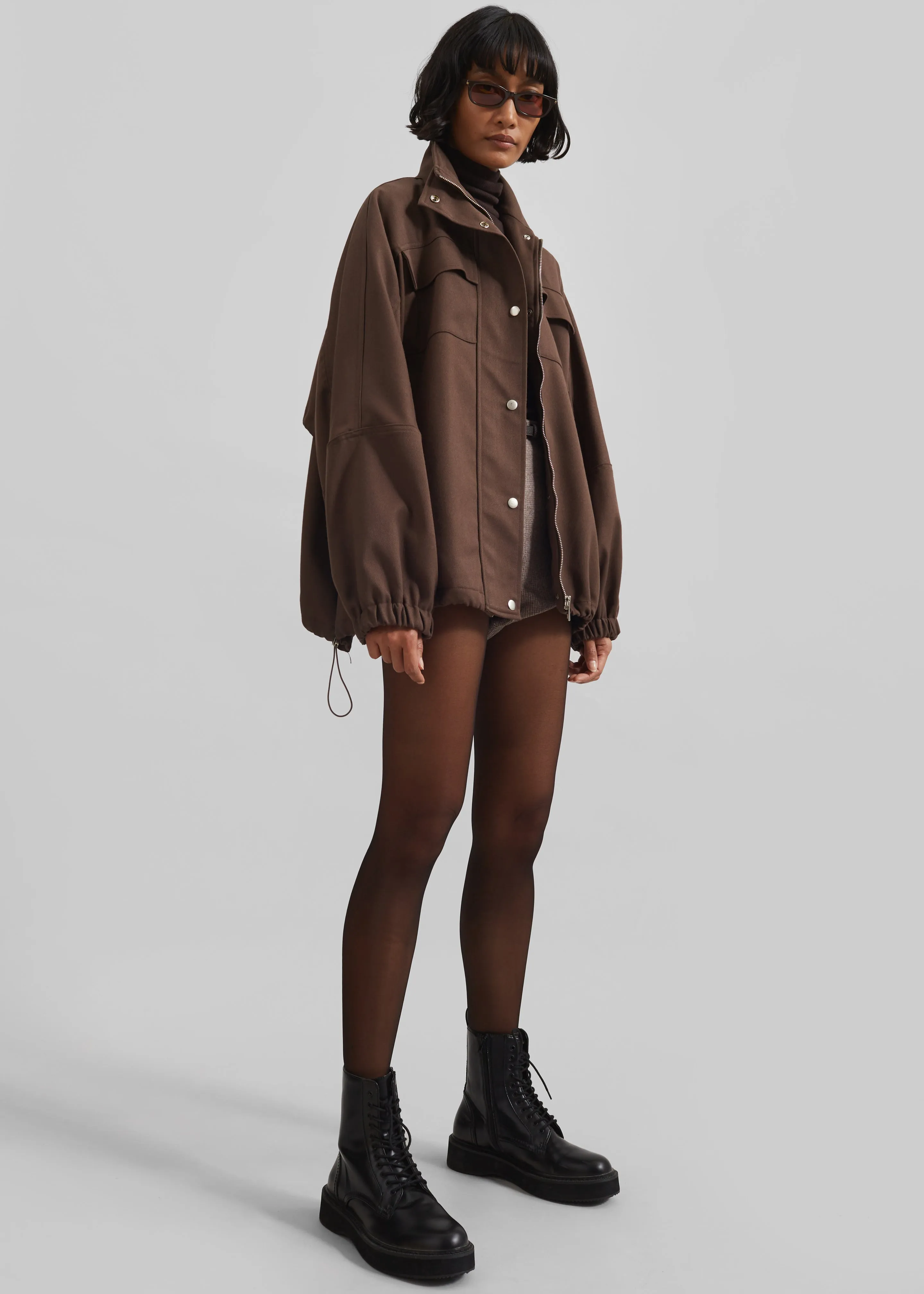 Monroy Utility Jacket - Brown sold by Frankie Shop product image thumbnail 3