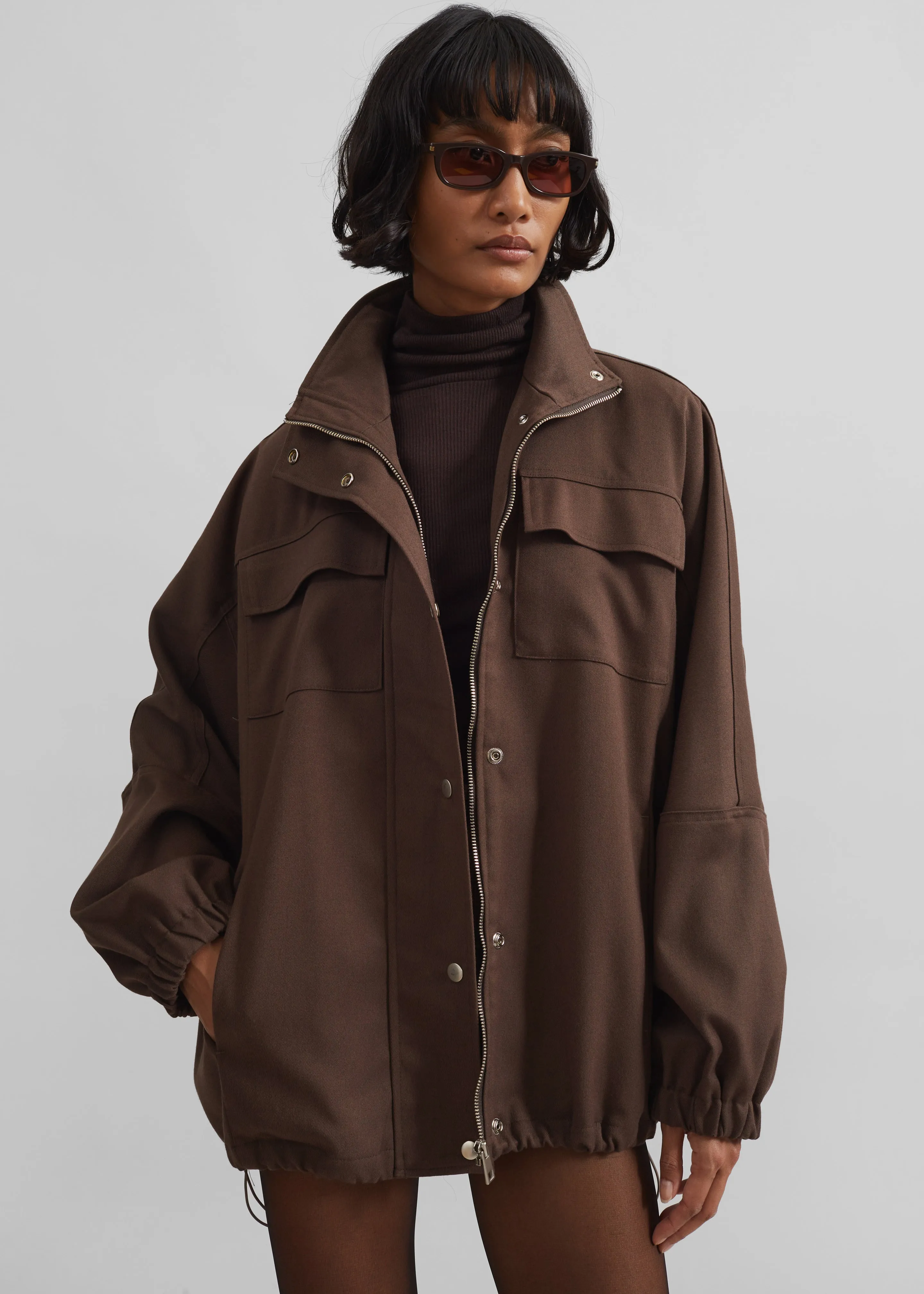 Monroy Utility Jacket - Brown sold by Frankie Shop product image thumbnail 4