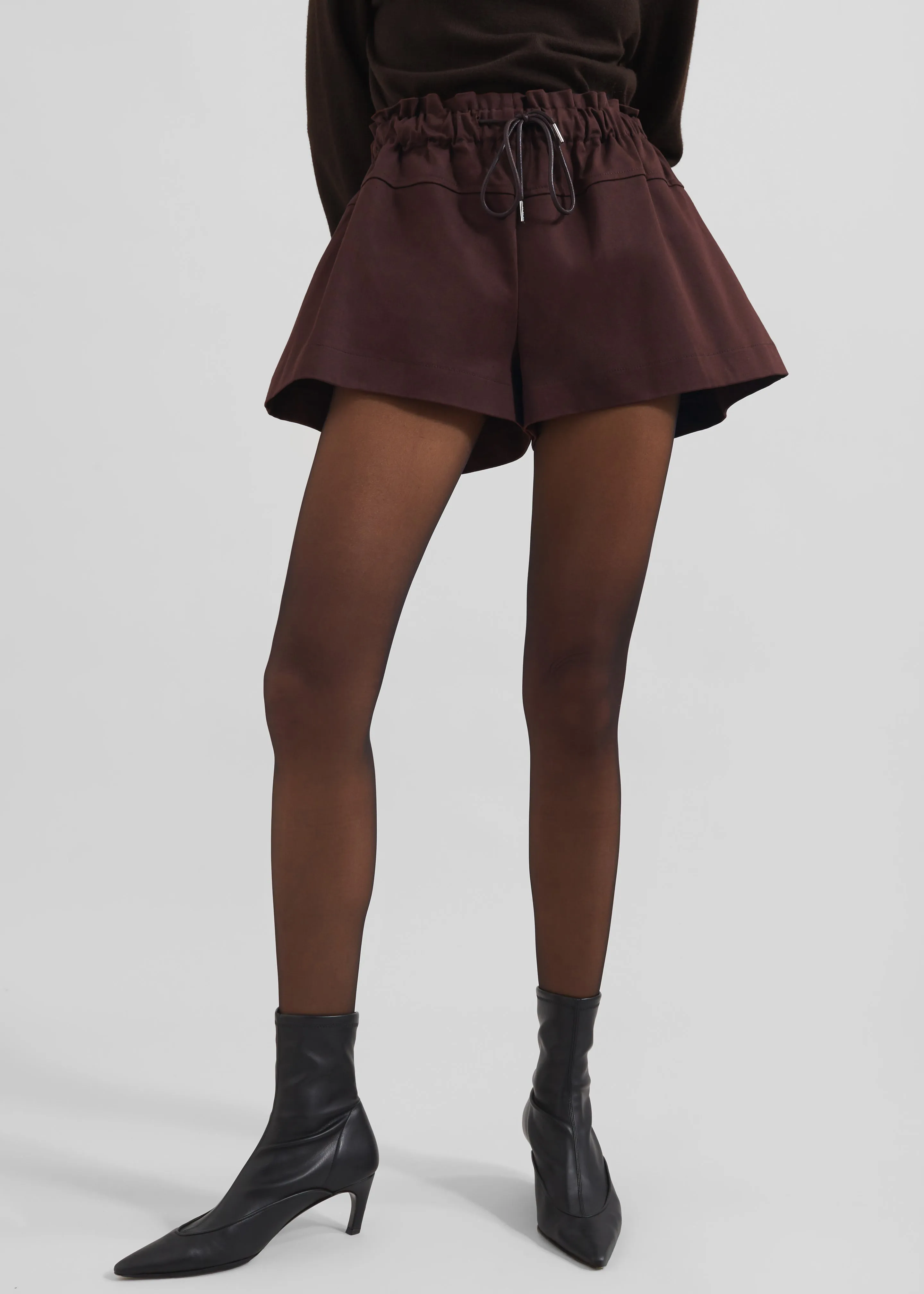 Pomona Shorts - Burgundy sold by Frankie Shop product image thumbnail 3