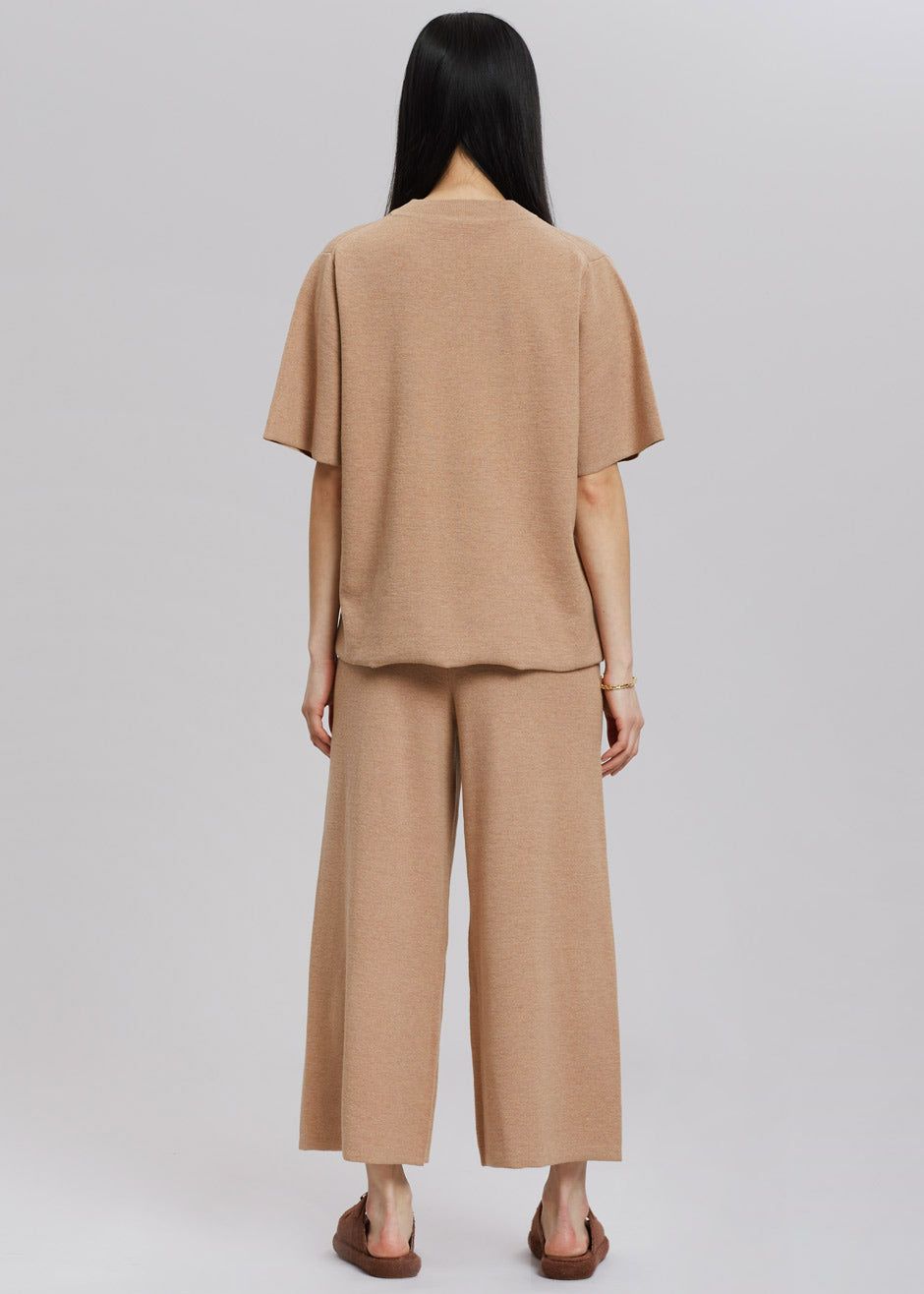 Rodebjer Calla Knit Pants - Camel sold by Frankie Shop product image thumbnail 8