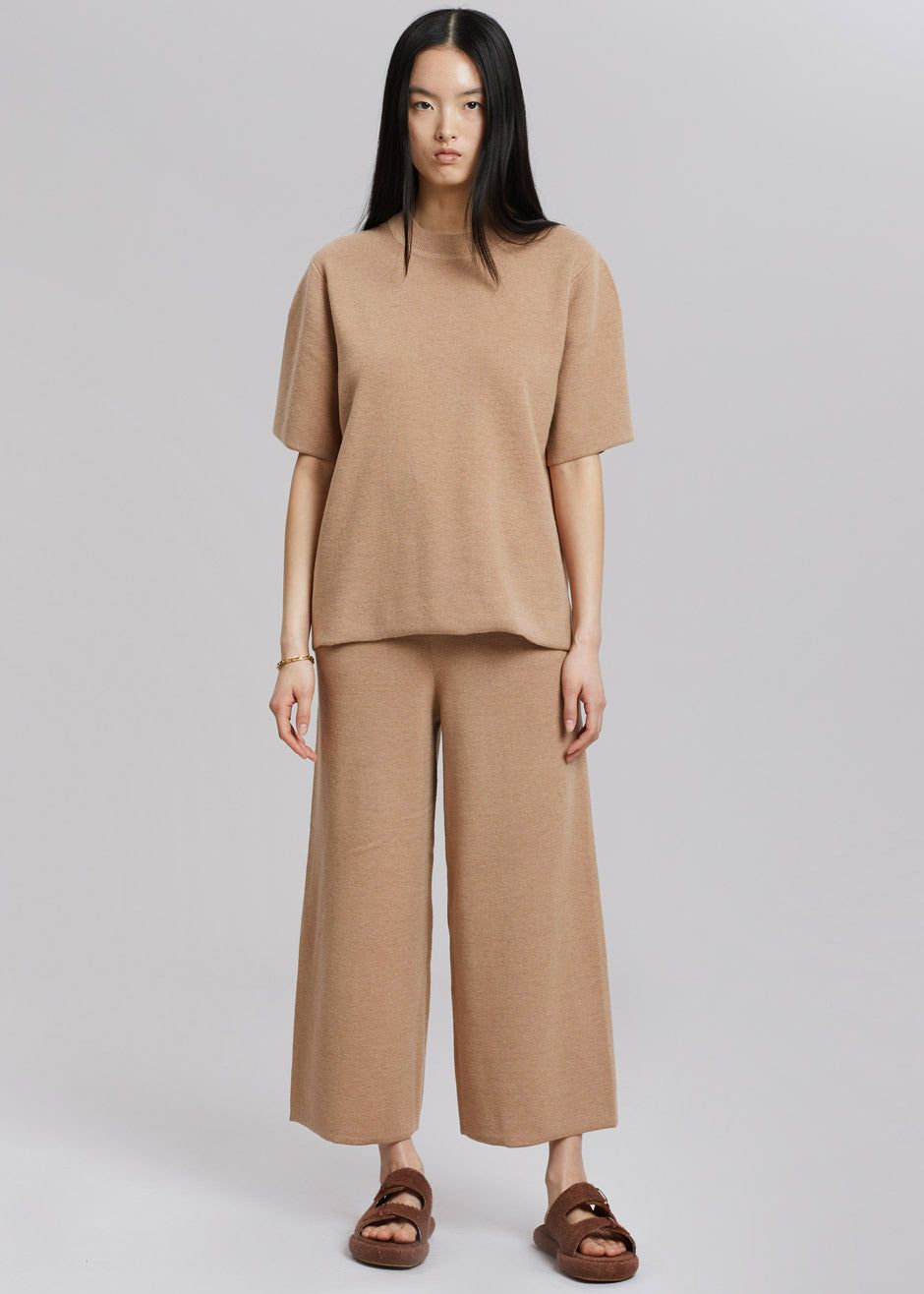 Rodebjer Calla Knit Pants - Camel sold by Frankie Shop product image thumbnail 7