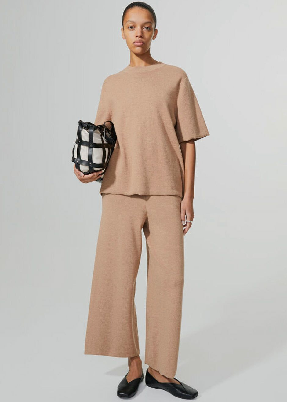 Rodebjer Calla Knit Pants - Camel sold by Frankie Shop