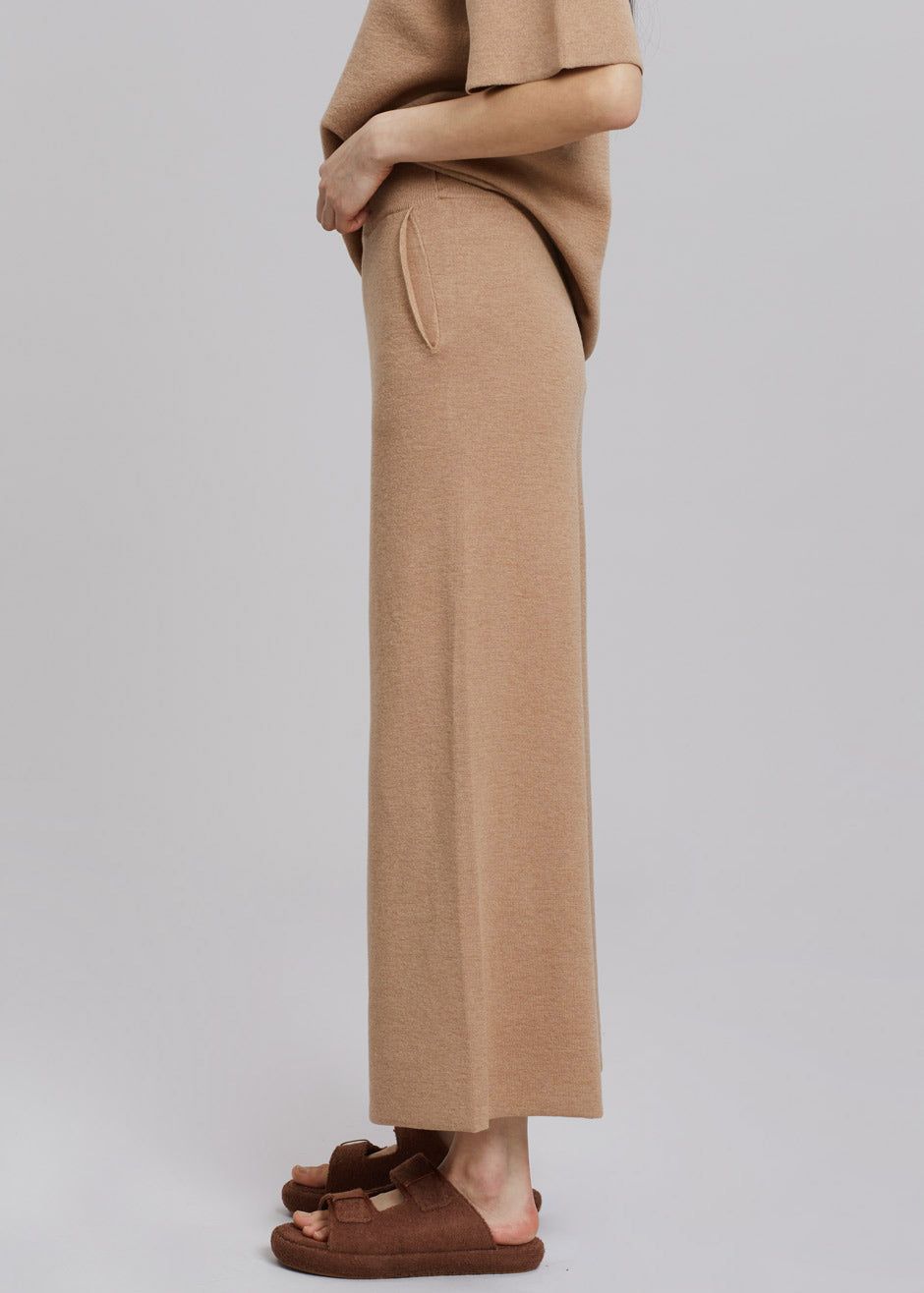 Rodebjer Calla Knit Pants - Camel sold by Frankie Shop product image thumbnail 3