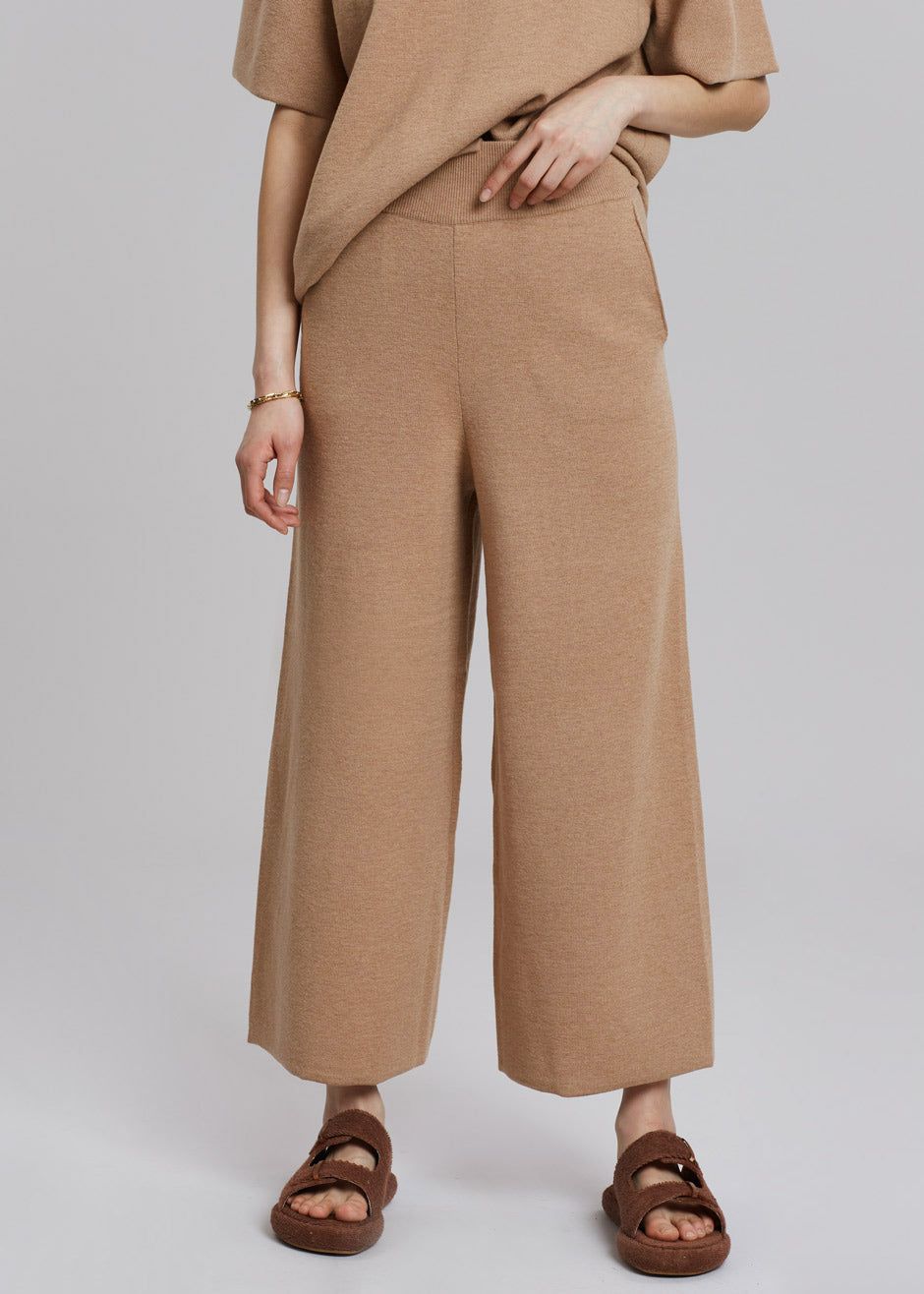 Rodebjer Calla Knit Pants - Camel sold by Frankie Shop product image thumbnail 6