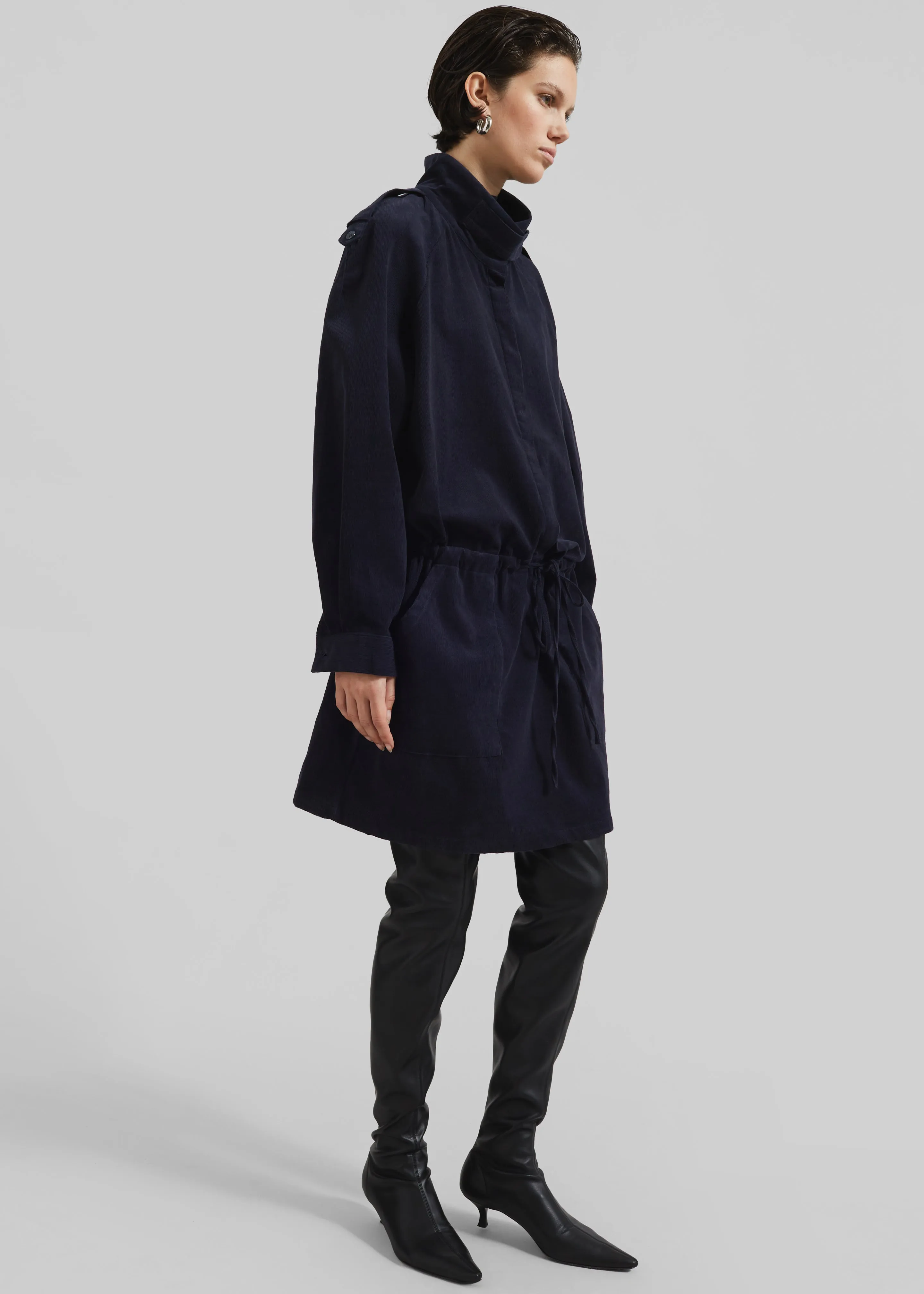 Sibelle Corduroy Dress - Navy sold by Frankie Shop product image thumbnail 5