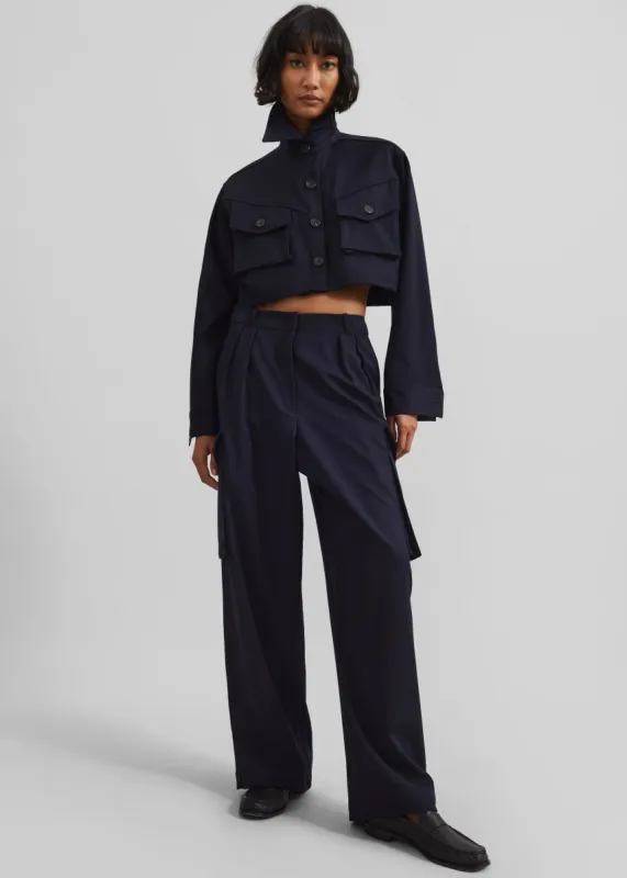 Kiora Cargo Pants - Navy sold by Frankie Shop