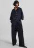 Lorna Shirt - Navy/White Pinstripe sold by Frankie Shop
