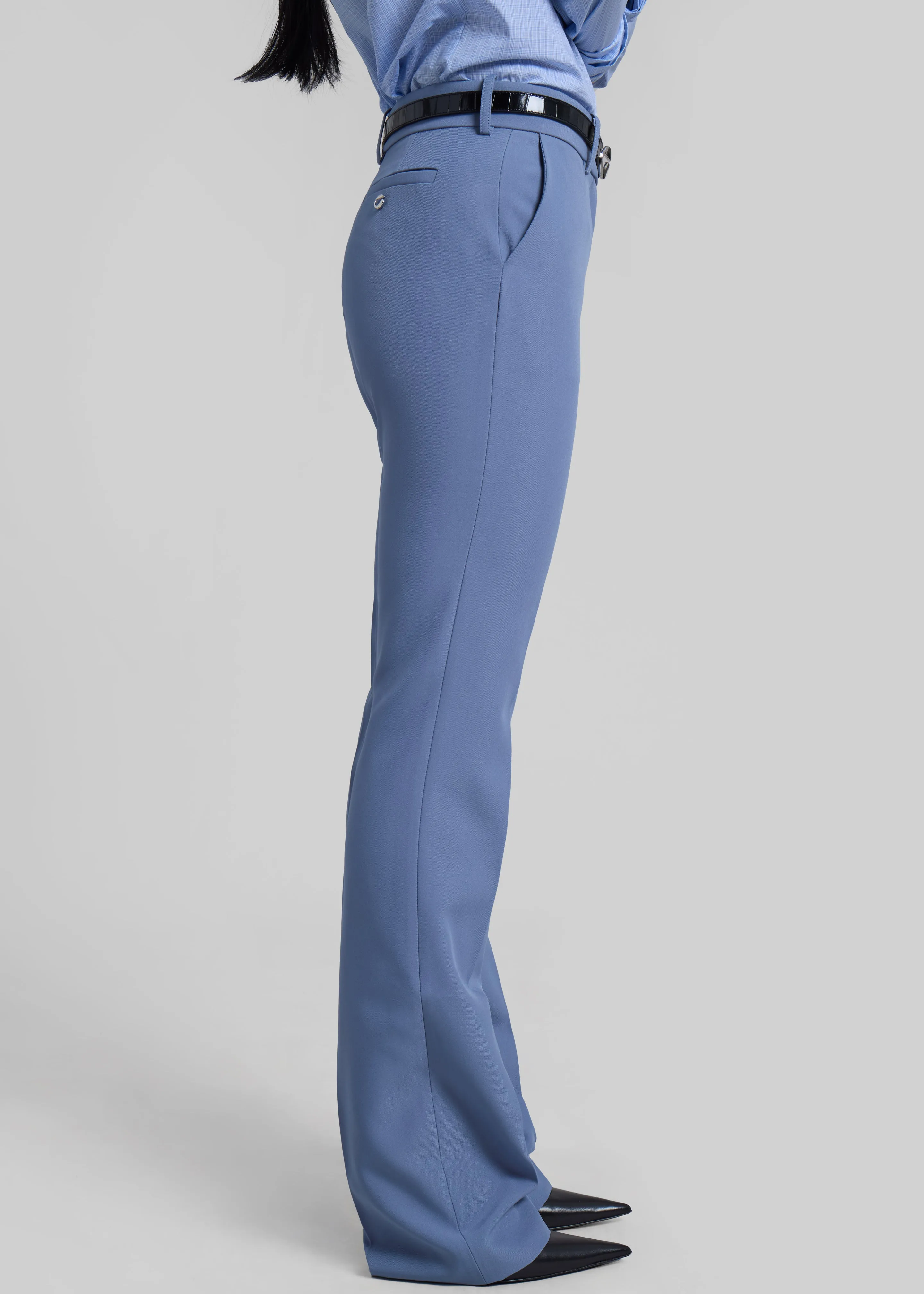 Coperni Straight Tailored Trousers - Blue sold by Frankie Shop product image thumbnail 3