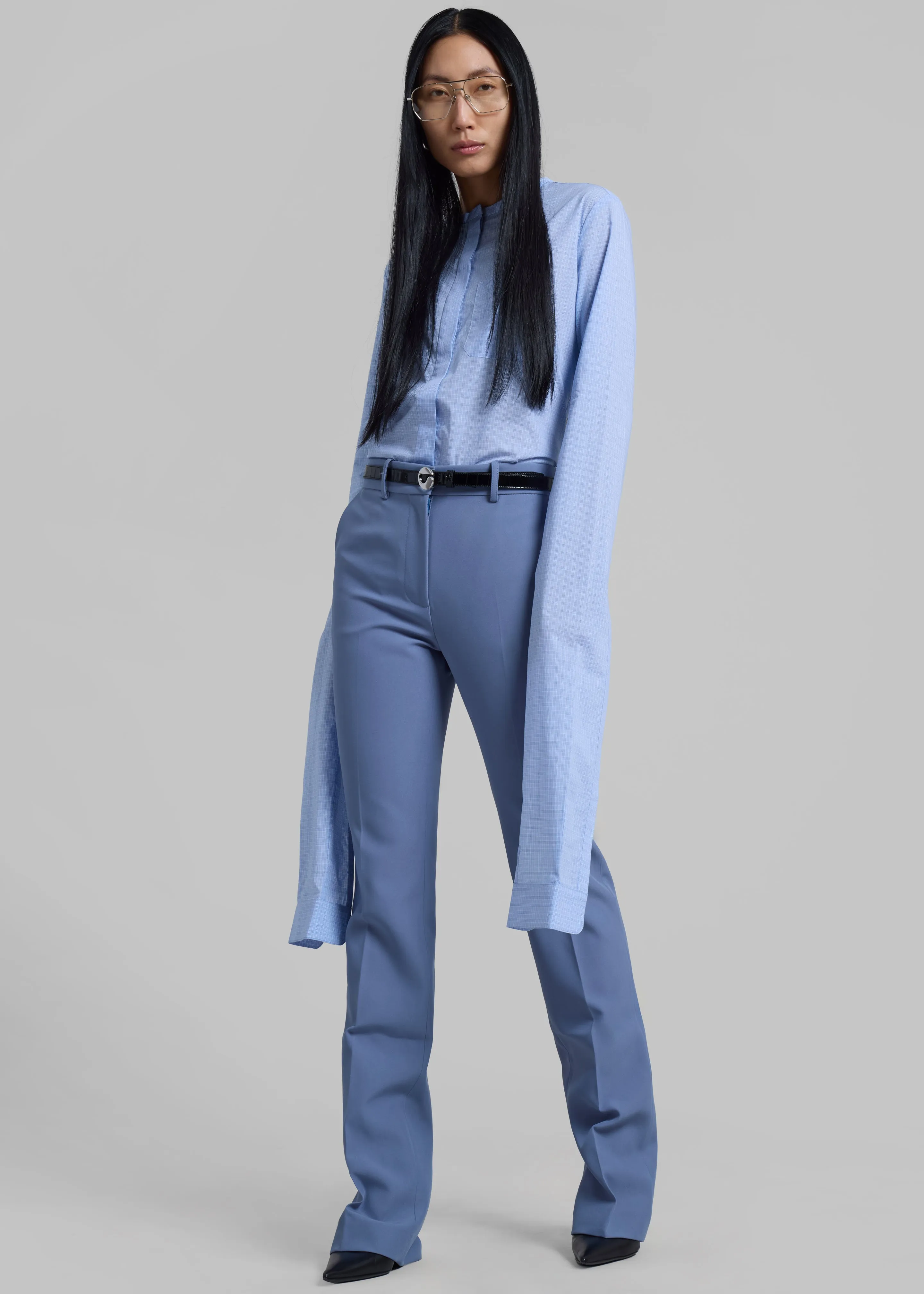 Coperni Straight Tailored Trousers - Blue sold by Frankie Shop product image thumbnail 4