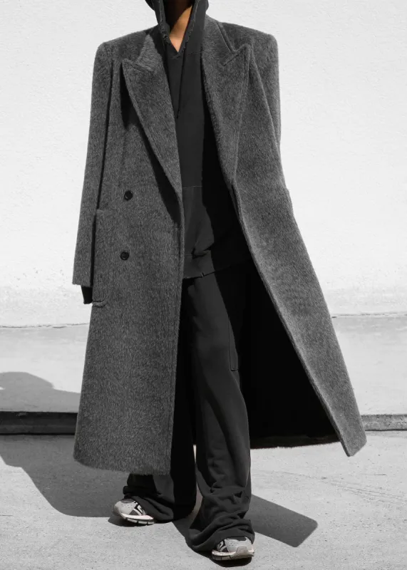 Jaylene Oversized Wool Coat - Grey sold by Frankie Shop