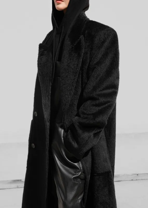 Jaylene Oversized Wool Coat - Black sold by Frankie Shop