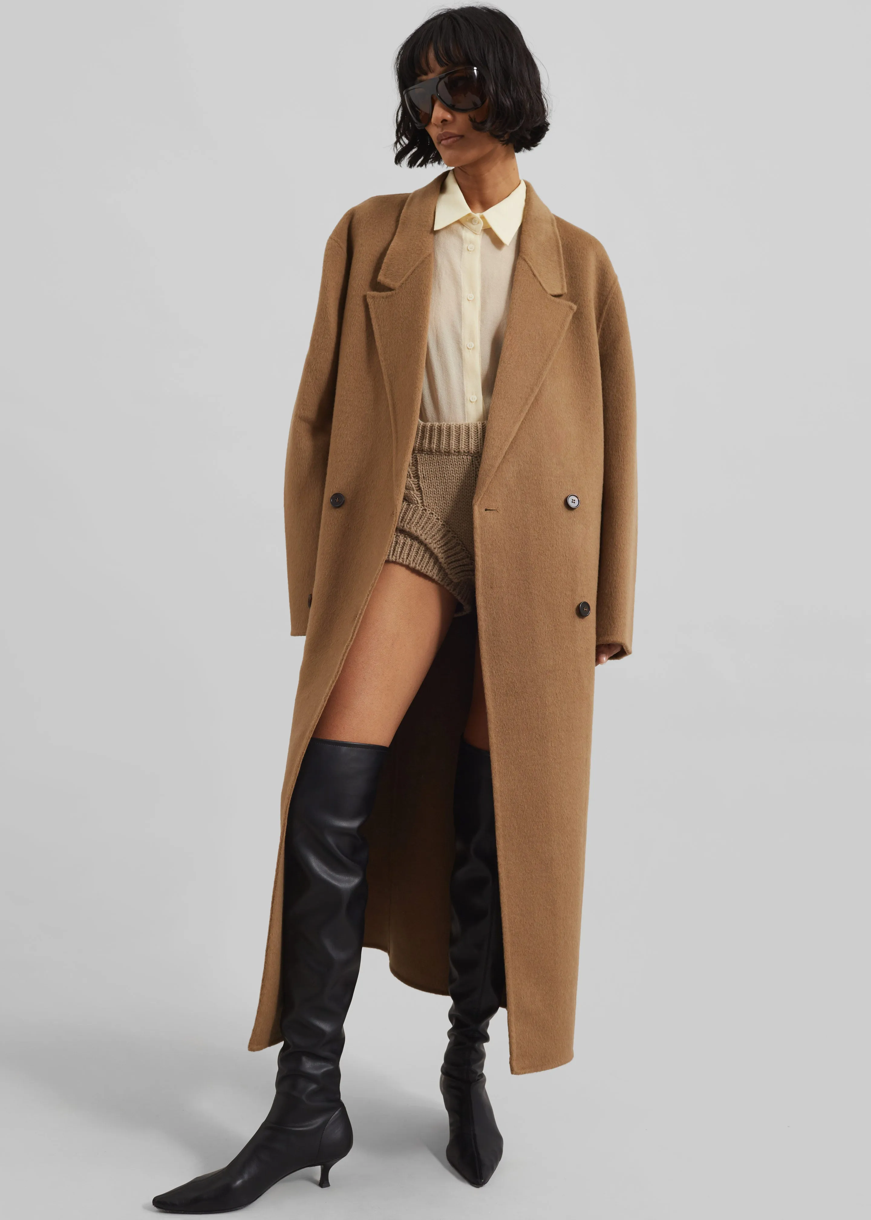 Veonce Oversized Wool Coat - Camel sold by Frankie Shop product image thumbnail 5