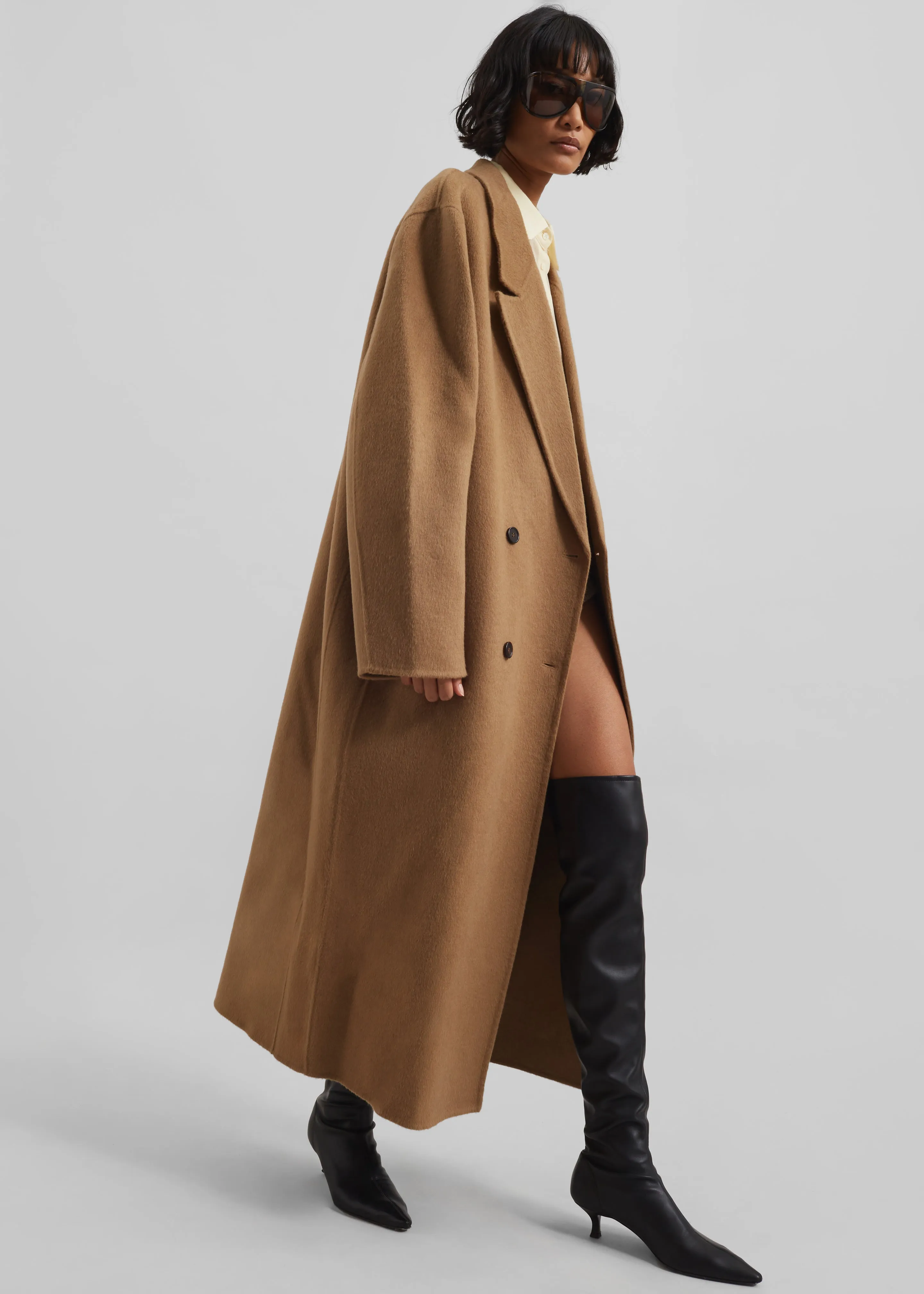 Veonce Oversized Wool Coat - Camel sold by Frankie Shop product image thumbnail 2