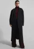 Veonce Oversized Wool Coat - Black sold by Frankie Shop