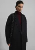 Veonce Oversized Wool Coat - Black sold by Frankie Shop