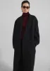 Veonce Oversized Wool Coat - Black sold by Frankie Shop