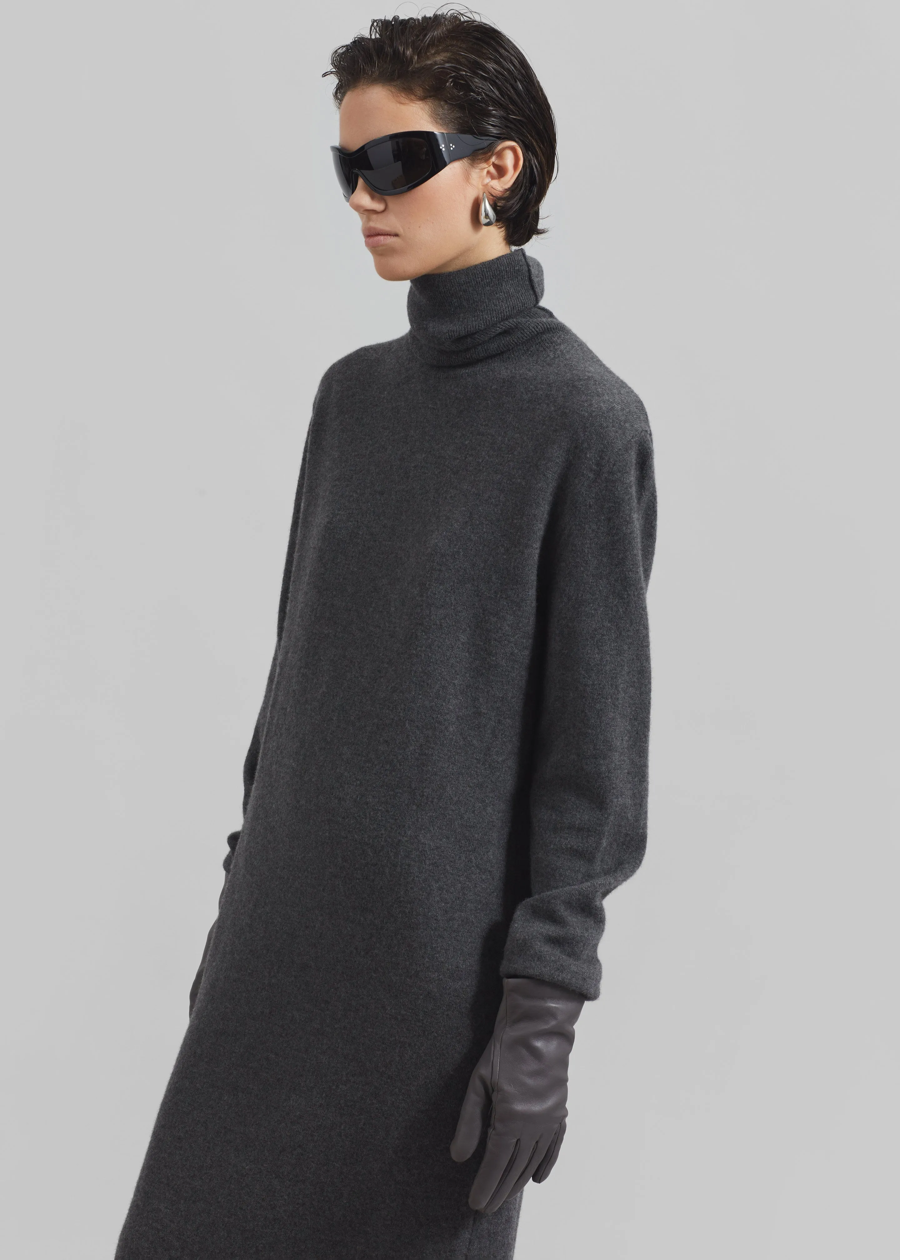 Ruelle Turtleneck Knit Dress - Grey sold by Frankie Shop product image thumbnail 4