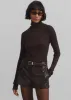 Naica Faux Leather Hot Pants - Brown sold by Frankie Shop