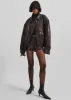 Naica Faux Leather Hot Pants - Brown sold by Frankie Shop