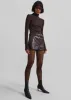 Naica Faux Leather Hot Pants - Brown sold by Frankie Shop