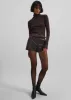 Naica Faux Leather Hot Pants - Brown sold by Frankie Shop
