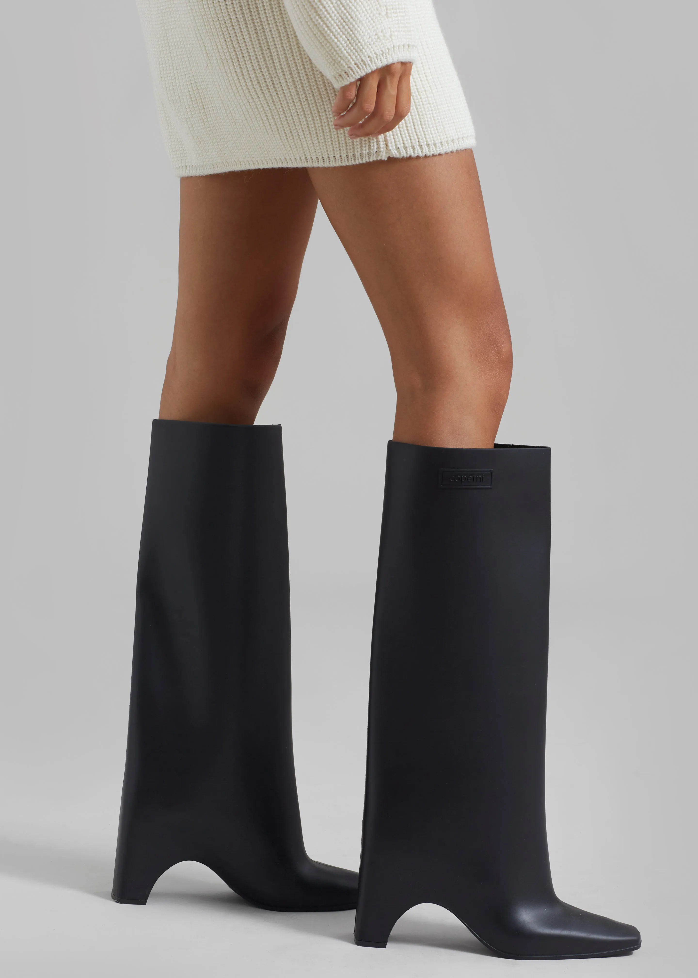 Coperni Rubber Bridge Boots - Black sold by Frankie Shop