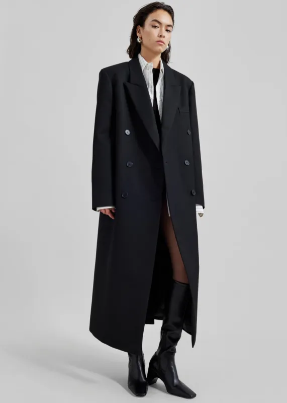 Jane Long Coat - Black sold by Frankie Shop