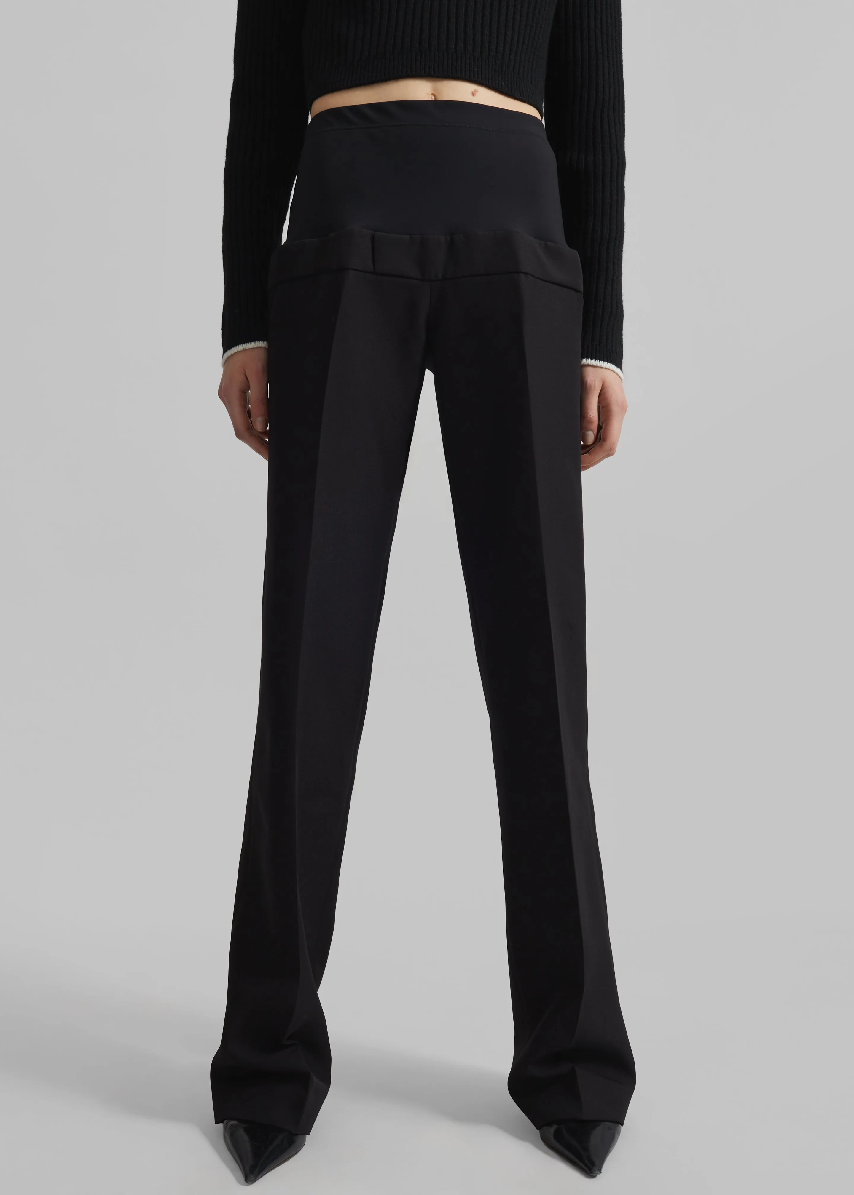 Coperni Hybrid Jersey Tailored Trousers - Black sold by Frankie Shop