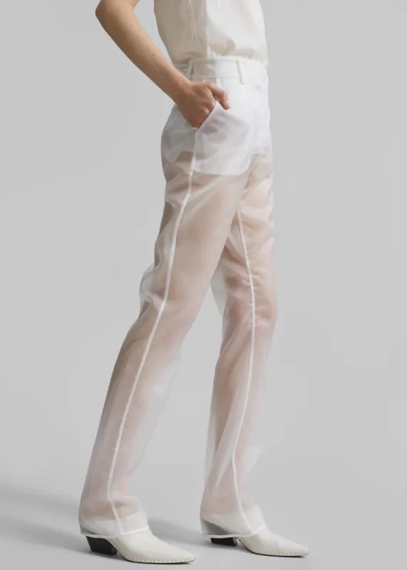 Coperni Organza Pants - Clear made by Frankie Shop