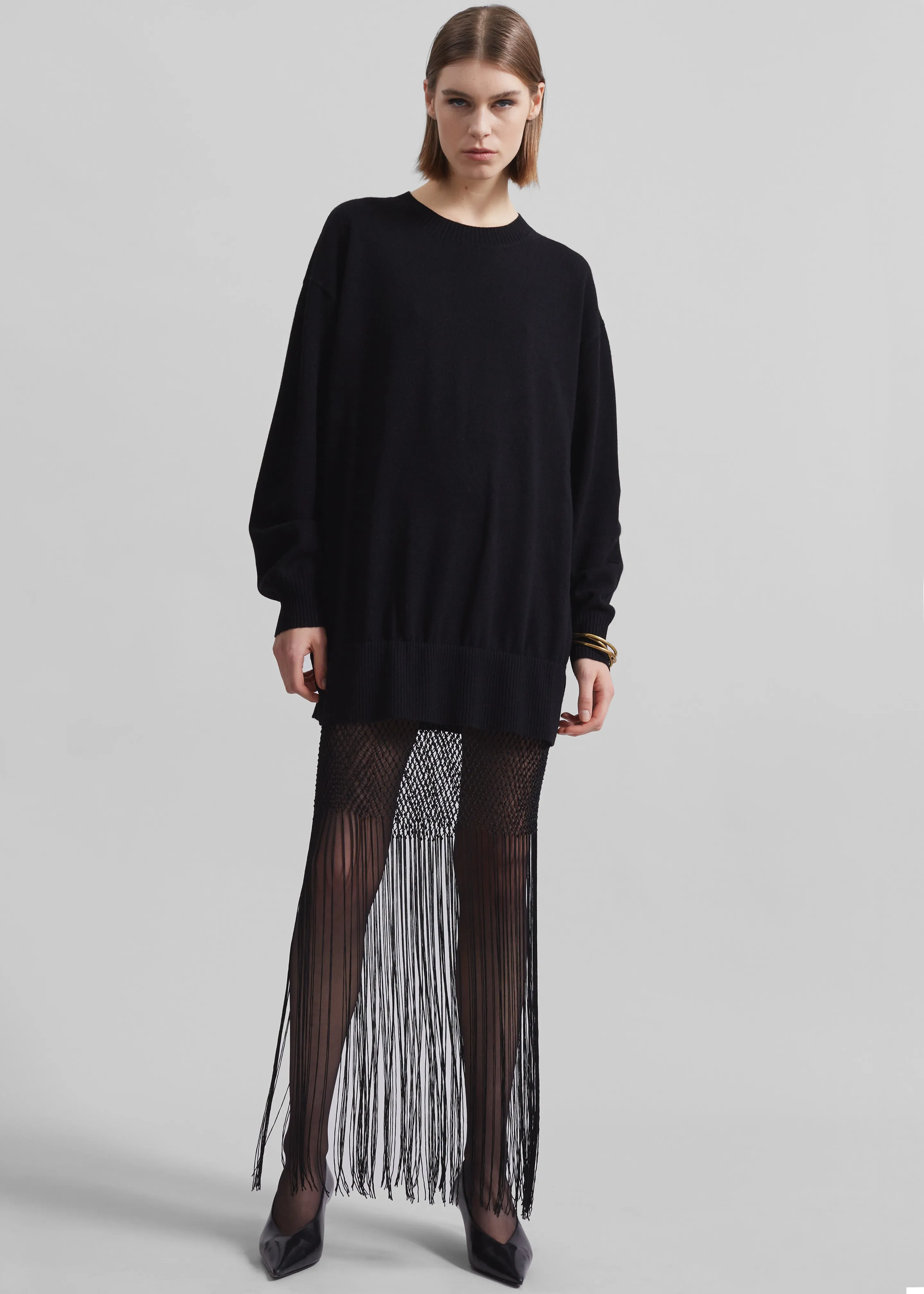 Christopher Esber Macrame Monument Dress - Black sold by Frankie Shop