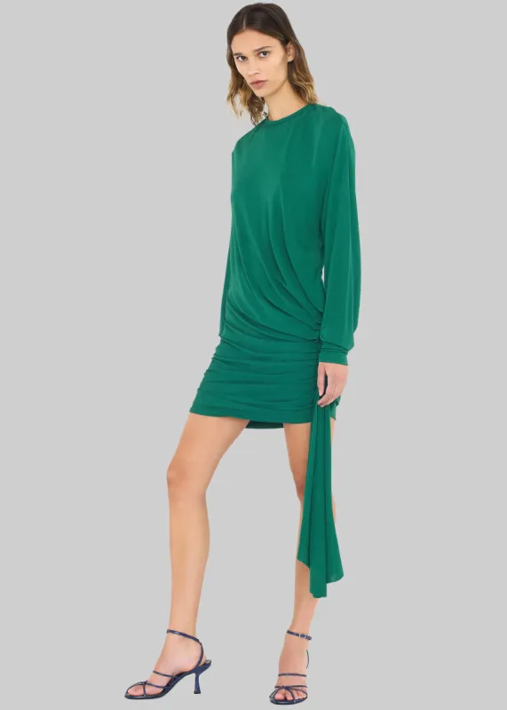 Christopher Esber Side Cowl Drape Extension Dress - Evergreen sold by Frankie Shop
