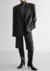 Renza Faux Suede Blazer - Grey sold by Frankie Shop