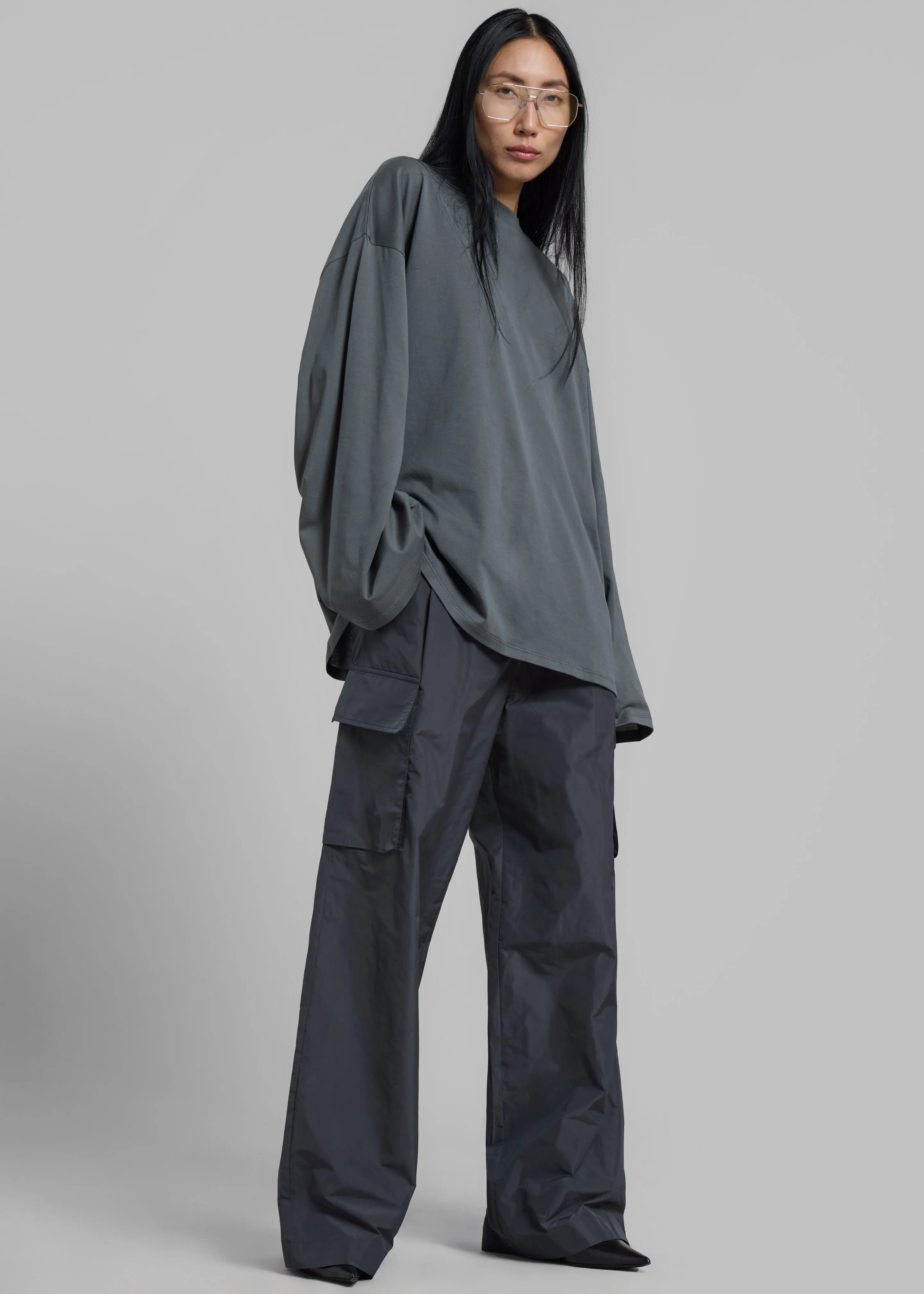 Rio Oversized Sleeve Tee - Khaki sold by Frankie Shop product image thumbnail 4