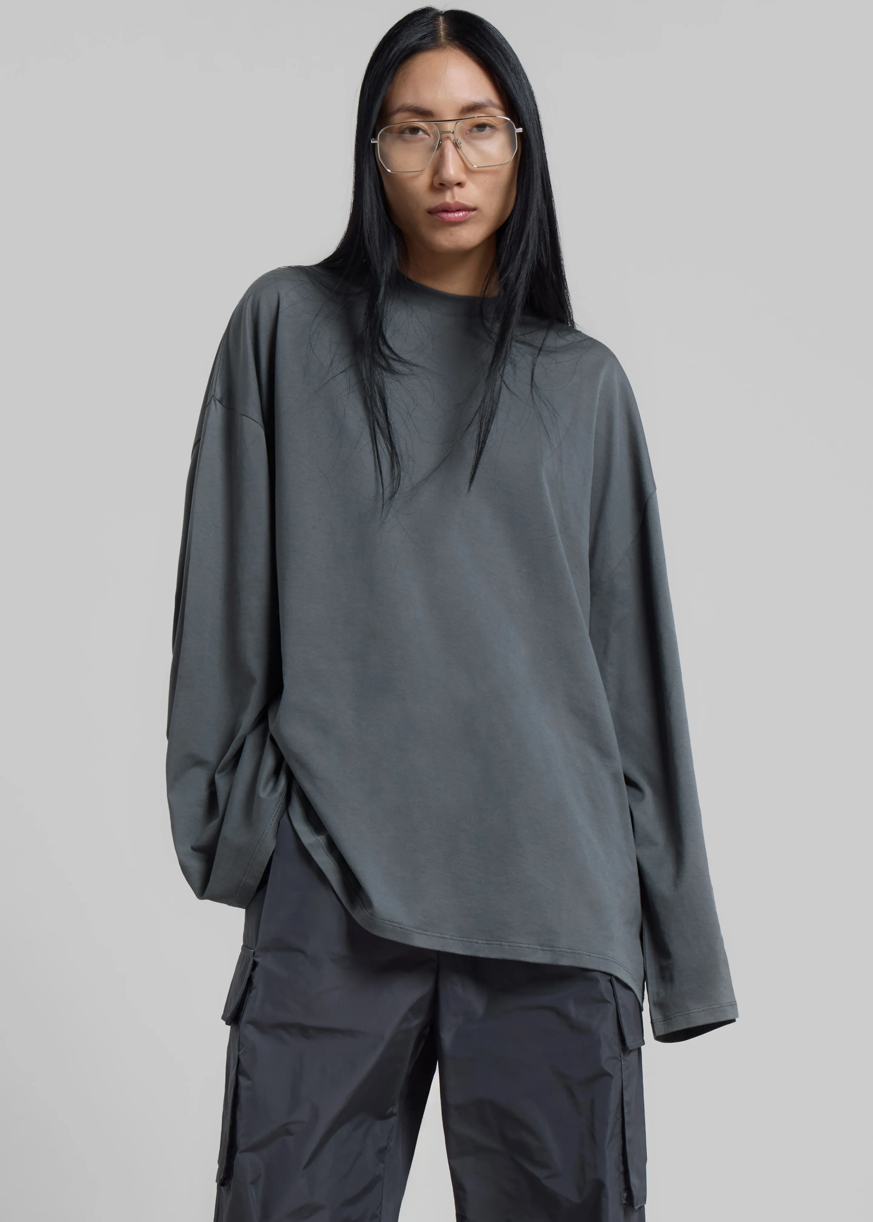 Rio Oversized Sleeve Tee - Khaki sold by Frankie Shop