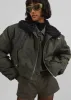 Riano Cropped Bomber Jacket - Khaki sold by Frankie Shop