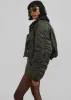 Riano Cropped Bomber Jacket - Khaki sold by Frankie Shop