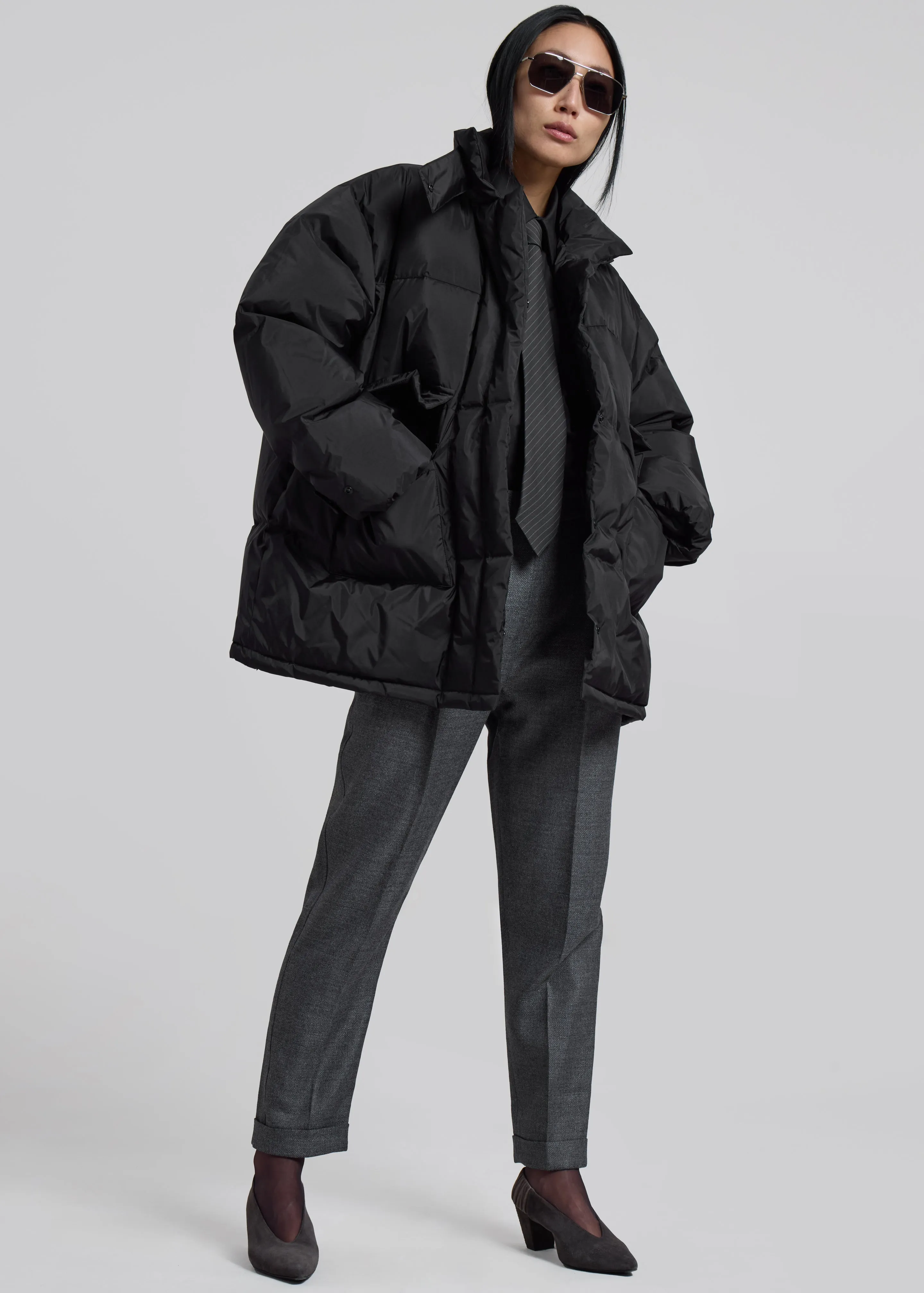 Nixa Puffer Jacket - Black sold by Frankie Shop product image thumbnail 4