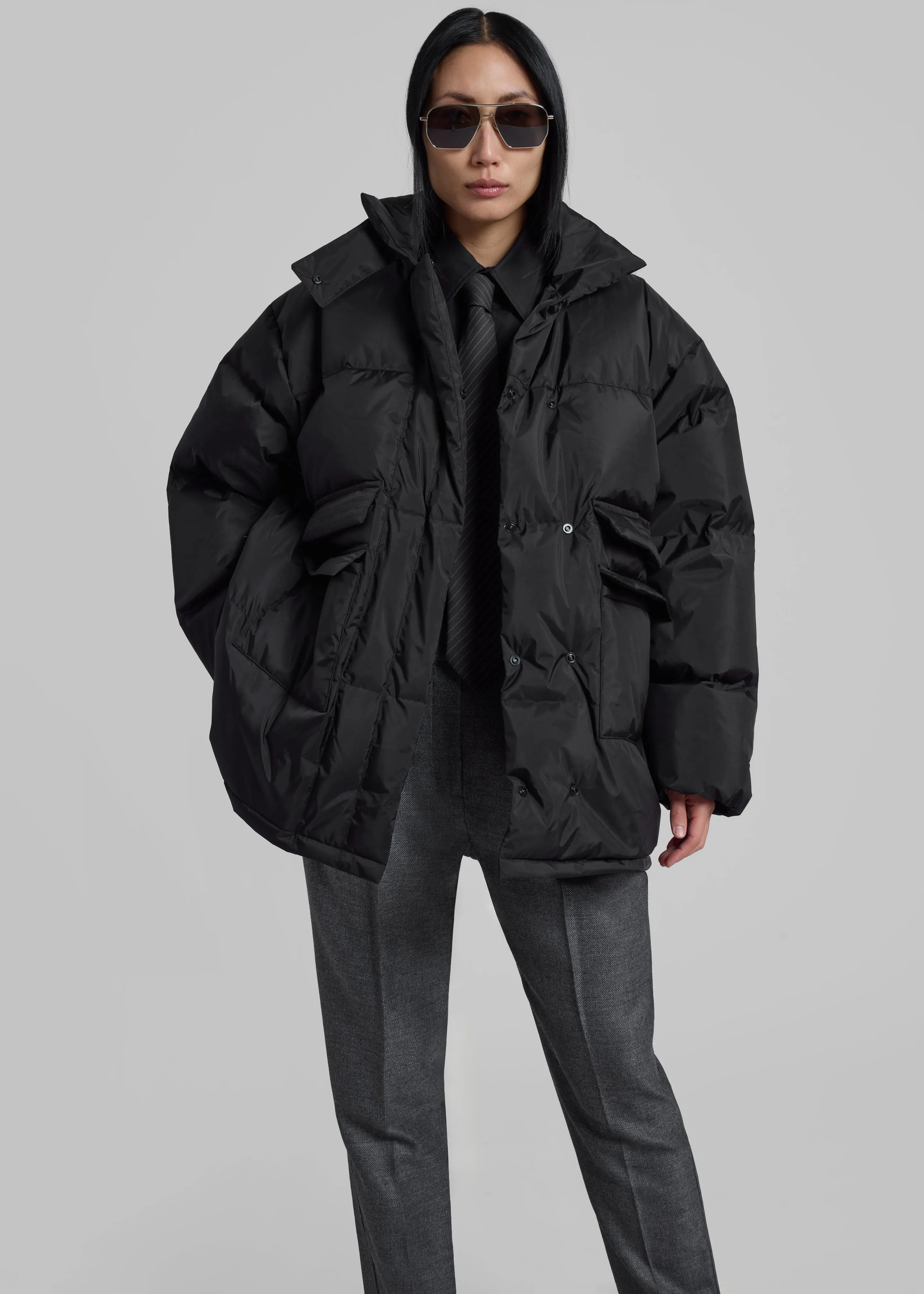 Nixa Puffer Jacket - Black sold by Frankie Shop product image thumbnail 2