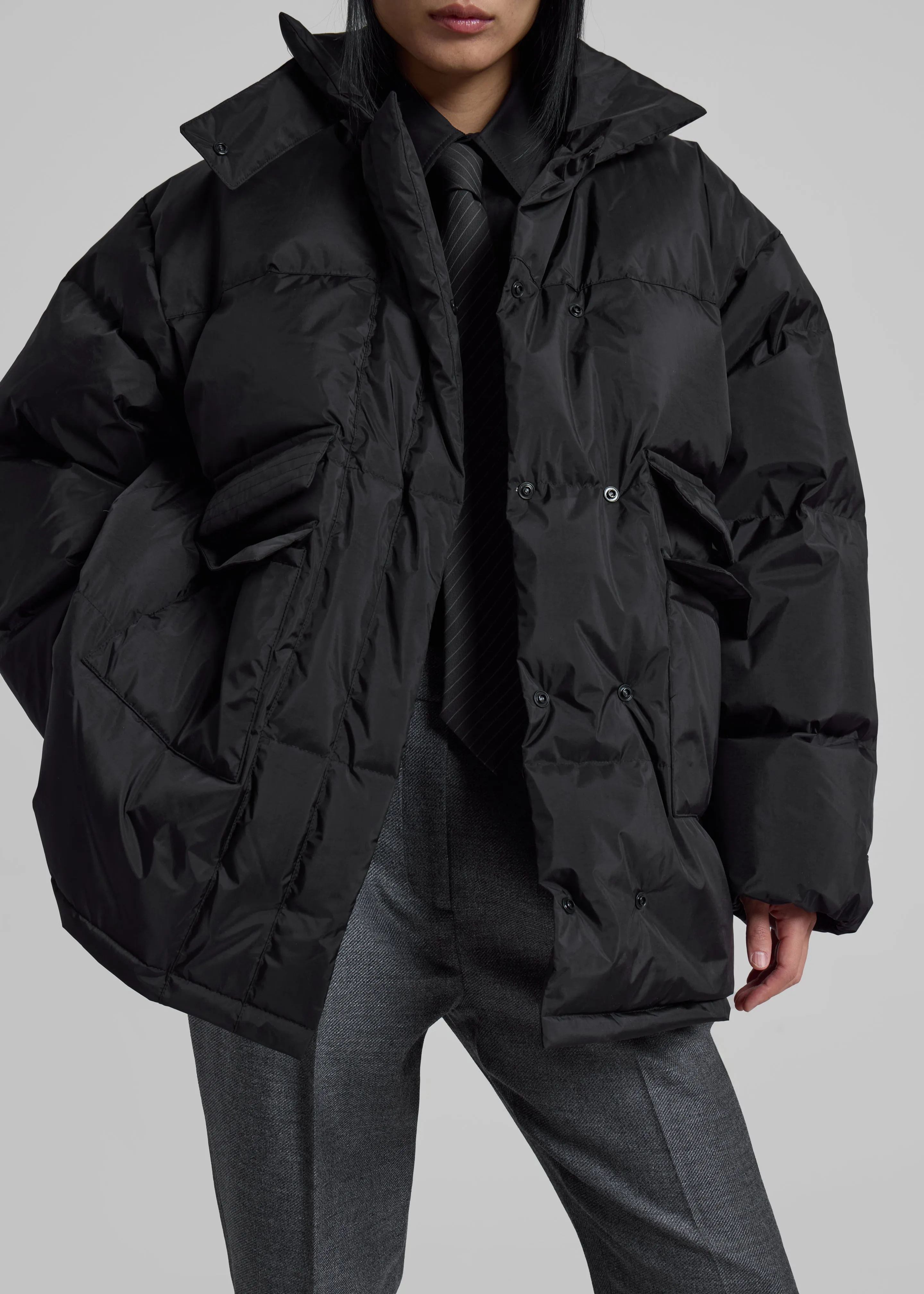 Nixa Puffer Jacket - Black sold by Frankie Shop product image thumbnail 3