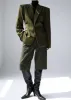 Naima Belted Blazer - Khaki sold by Frankie Shop