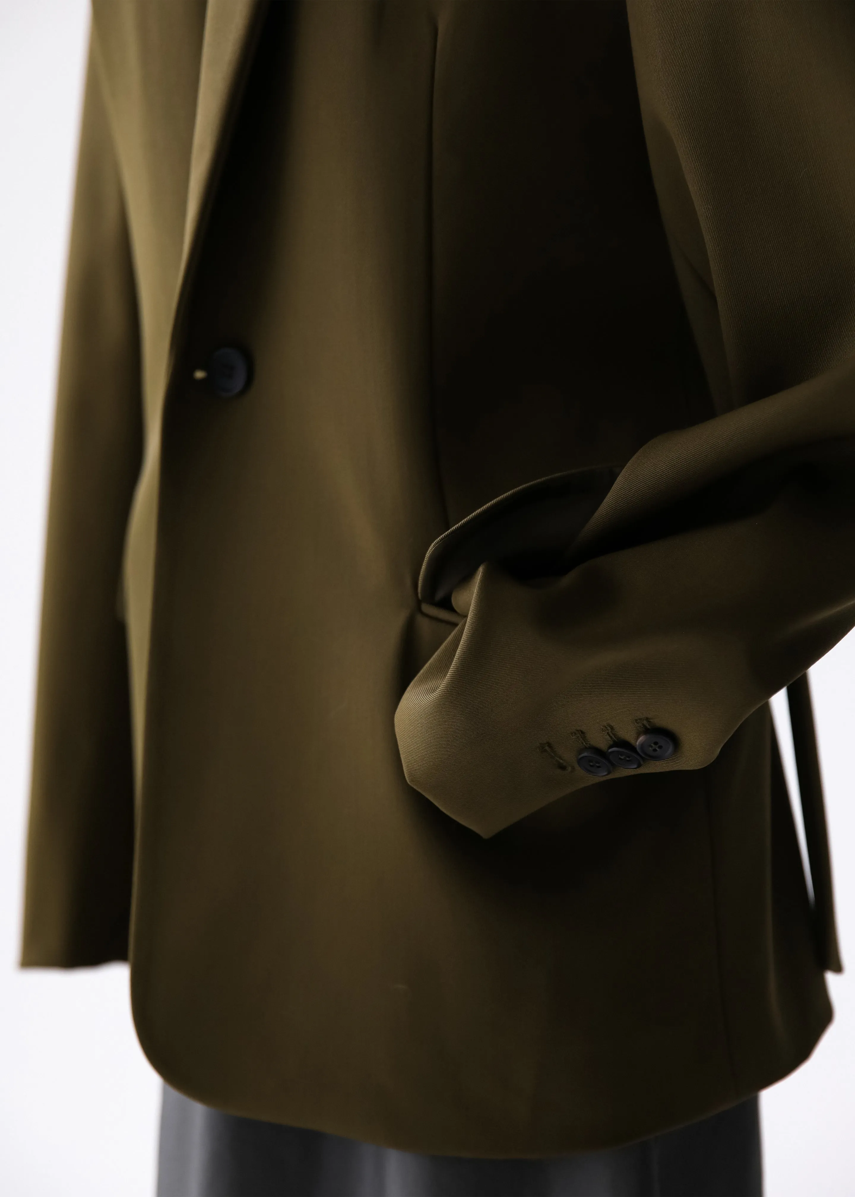 Naima Belted Blazer - Khaki sold by Frankie Shop product image thumbnail 4