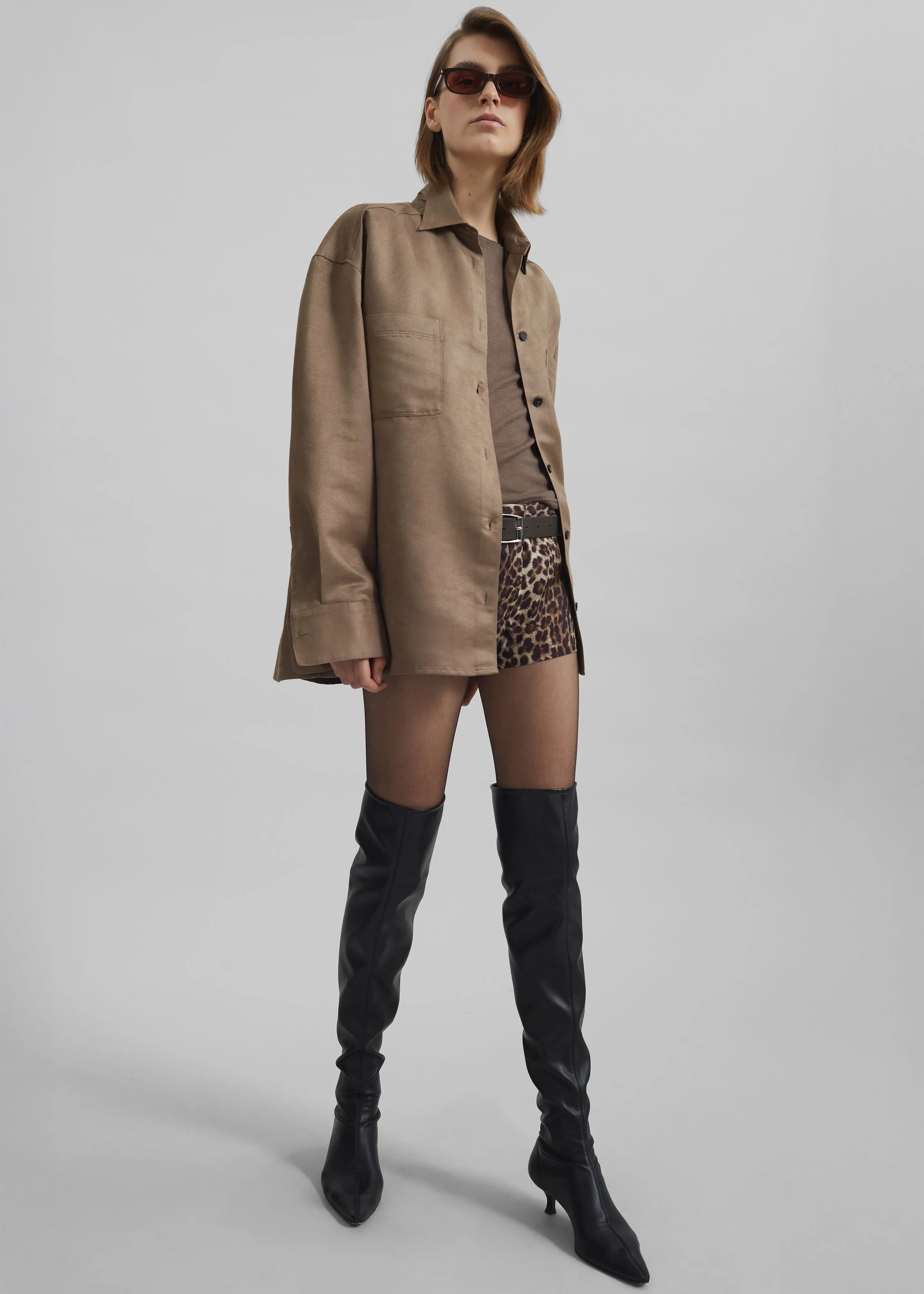 Mire Button Up Shirt - Camel sold by Frankie Shop product image thumbnail 3