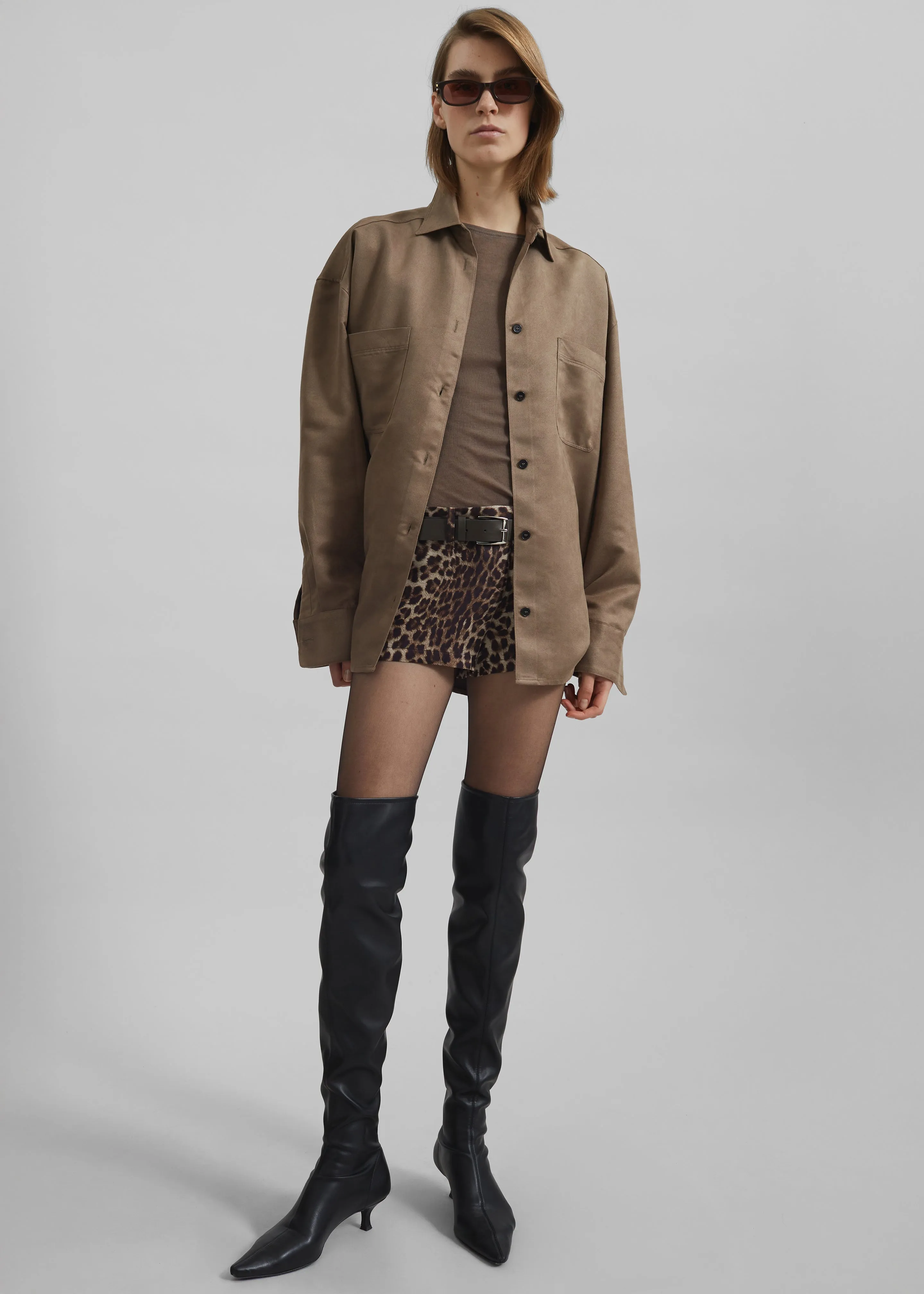 Mire Button Up Shirt - Camel sold by Frankie Shop product image thumbnail 2