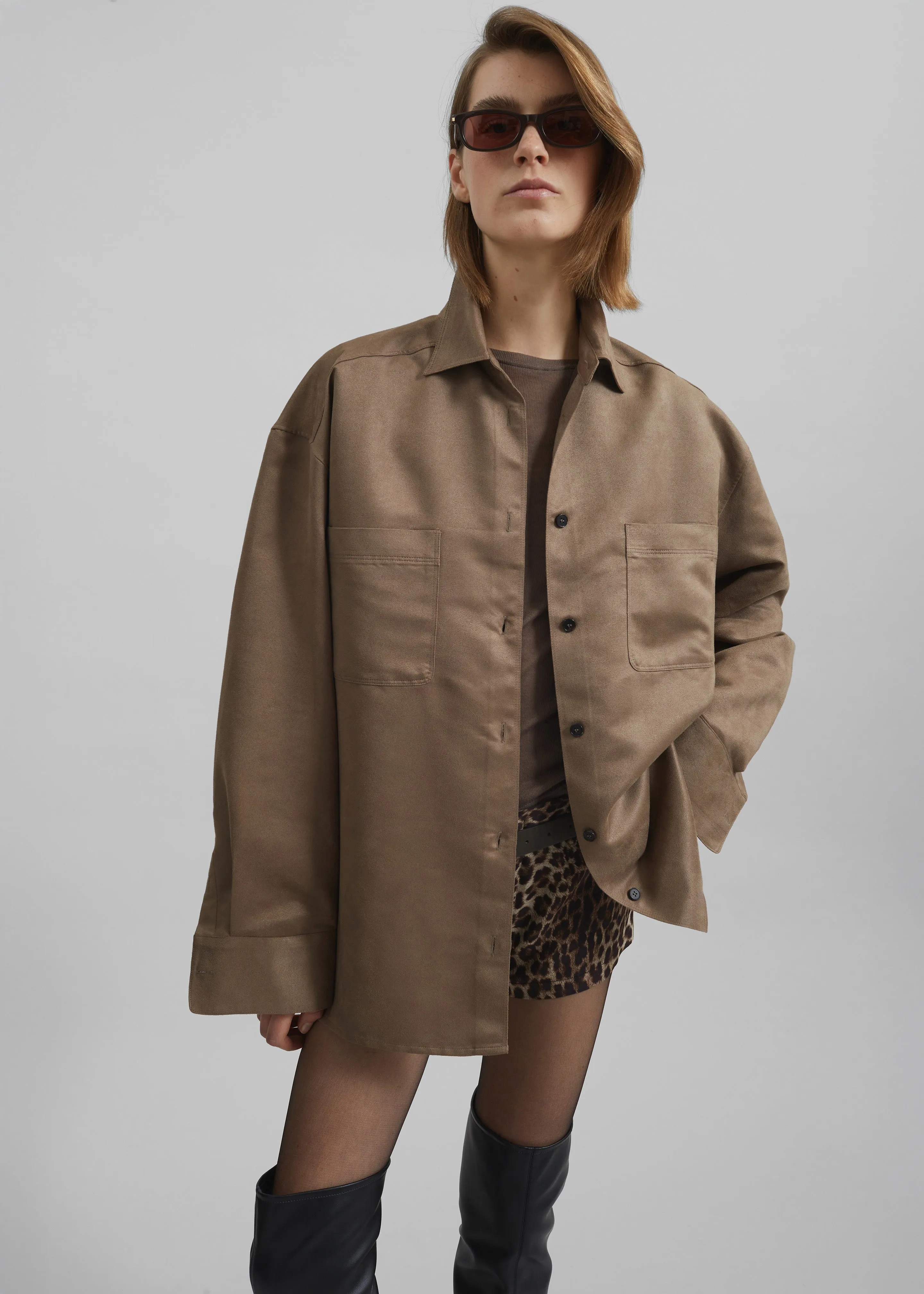 Mire Button Up Shirt - Camel sold by Frankie Shop